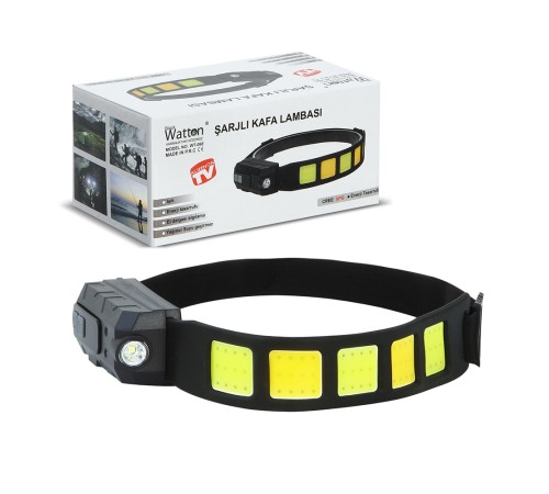 SENSÖRLÜ COB XPG LED KAFA LAMBASI WATTON WT-066