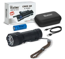 CREE Q8- XPG 8+1 LED ŞARJLI EL FENERİ WATTON WT-623