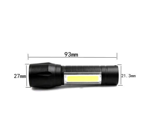 Mini Çok Güçlü Şarjlı El Feneri ( XPE+ COB LED ) Watton Wt-030